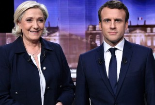 Le Pen et Macron - Campagne présidentielle logement